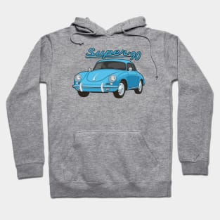 356 B Super 90 gt coupe Car classic vintage retro aqua Hoodie